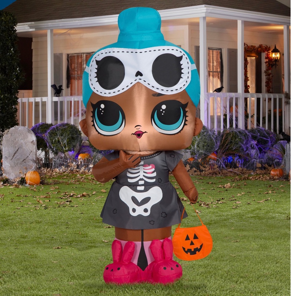 3.5ft  Tall Lol Airblown, Sleepy Bones Halloween Inflatable